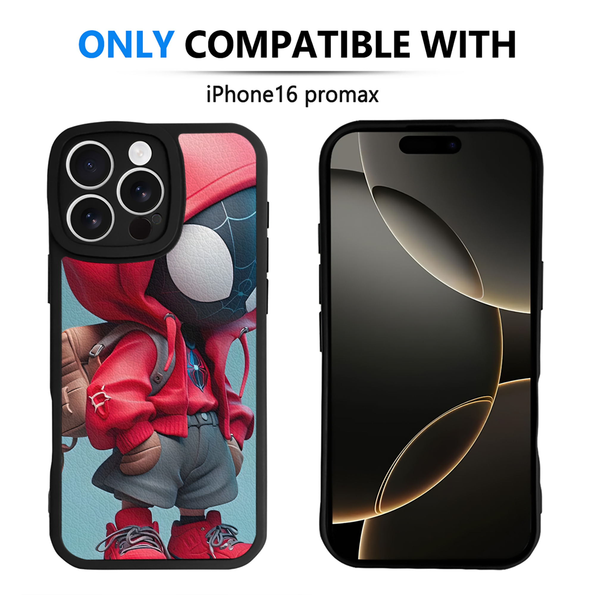 Spider Man スパイダーマン 【iPhone 16シリーズ対応】シリコンスマホケース（レザー調） 材質：シリコン
